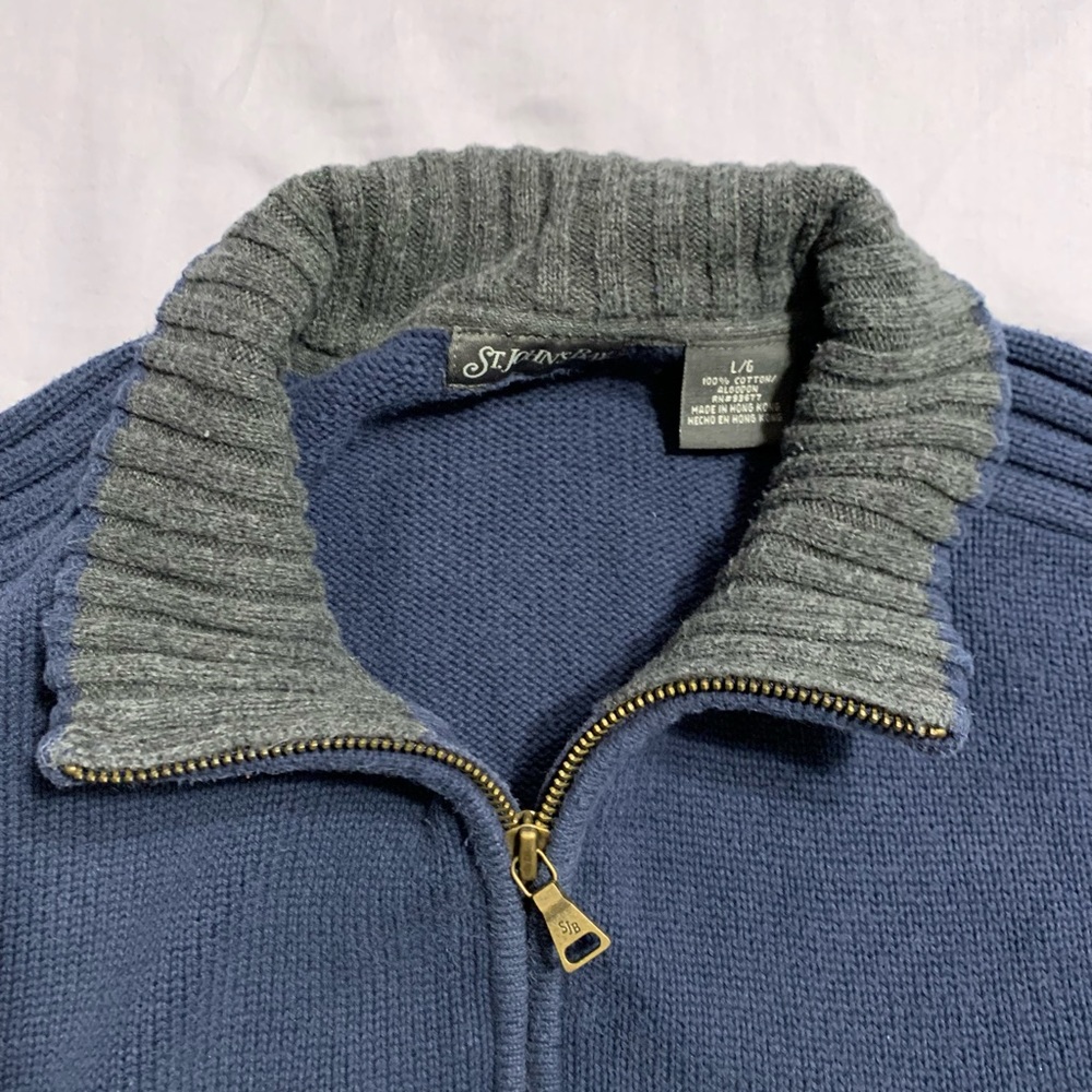 St John’s Bay, 1/4 zip up 100% cotton sweater.